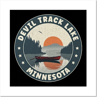 Devil Track Lake Minnesota Sunset Posters and Art